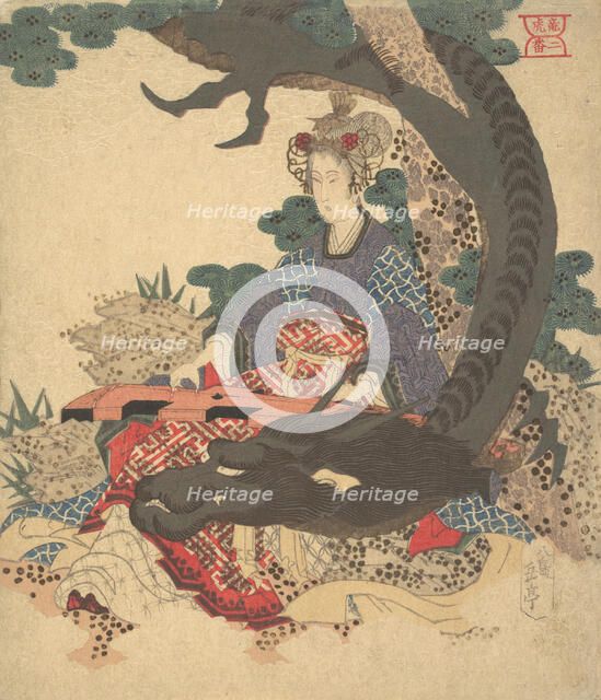 Benzaiten ni Ryu. Creator: Gakutei.