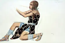 Beotien costume design a Ballets Russes production of Narcisse, music by Tcherepnin, 1911. Artist: Leon Bakst
