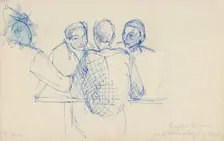 Beppi, Bruno and Fabio playing cards c1950. Creator: Shirley Markham