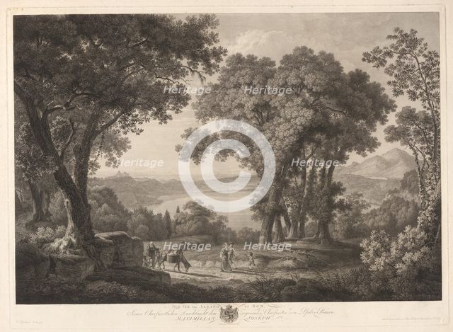 Ber See von Albano bei Rom, 1796. Creator: Friedrich Wilhelm Gmelin.
