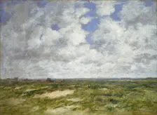 Berck, cloudy Landscape, 1882. Artist: Eugene Louis Boudin