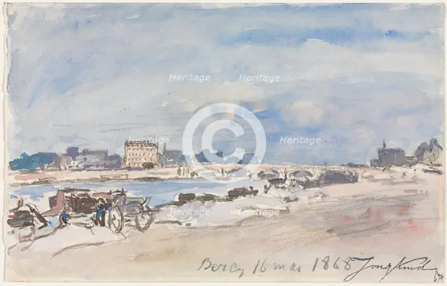 Bercy, 1868. Creator: Johan Barthold Jongkind (Dutch, 1819-1891).
