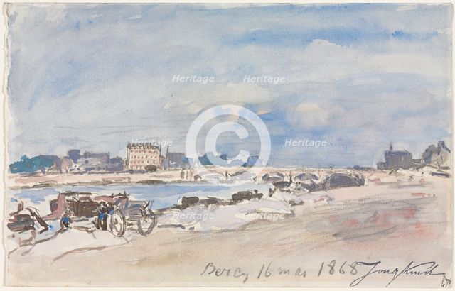 Bercy, 1868. Creator: Johan Barthold Jongkind (Dutch, 1819-1891).