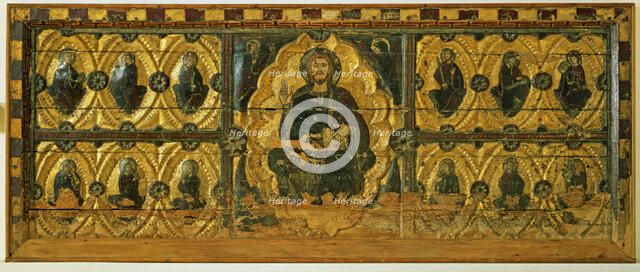 Berbegal façade, made in the workshop of Sijena (?) at 1200-1210. Tempera on wood from the former…