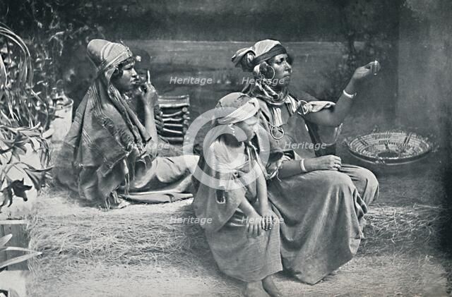 Berber country women from the interior of Tunisia, 1912. Artist: Schroeder & Co.