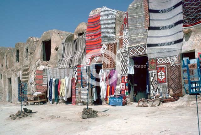 Berber storehouses converted into a bazaar. Artist: Unknown