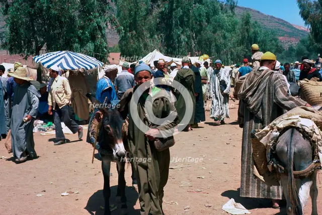 Berber Souk in Asni, at the base of High Atlas.