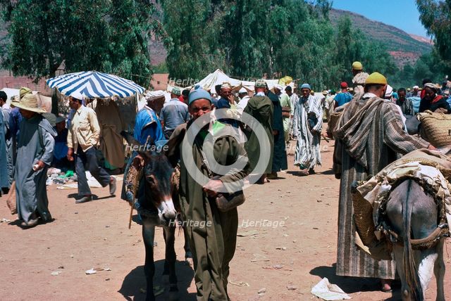 Berber Souk in Asni, at the base of High Atlas.