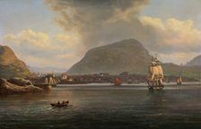 Bergen seen from the northern Inlet, 1836. Creator: Johan Christian Dahl