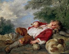 Berger endormi (The Sleeping Shepherd), . Creator: Boucher; François (1703-1770)