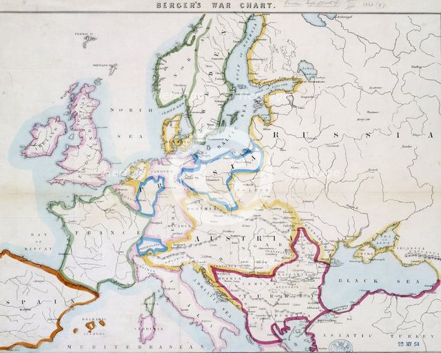 Berger's war chart, 1854. Creator: John George Berger.