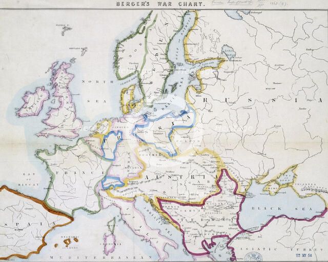 Berger's war chart, 1854. Creator: John George Berger.