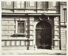 Berggasse No. 16, Portal am Palais des Grafen Georg Festetics de Tolna, 1860s. Creator: Unknown