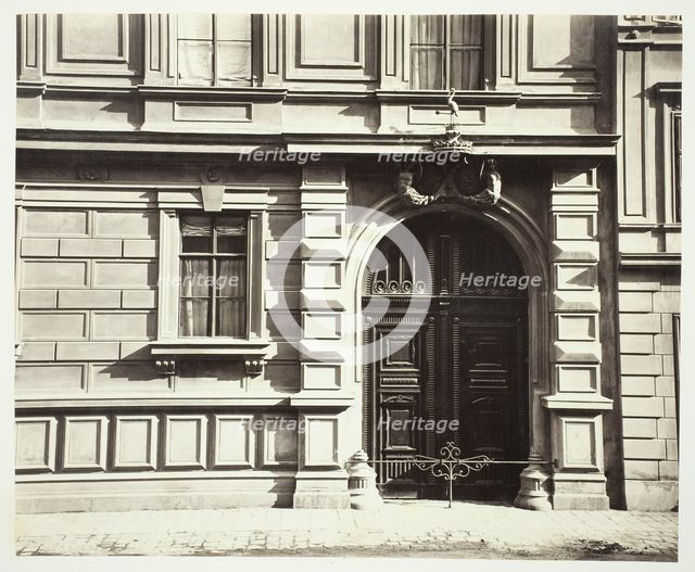 Berggasse No. 16, Portal am Palais des Grafen Georg Festetics de Tolna, 1860s. Creator: Unknown.