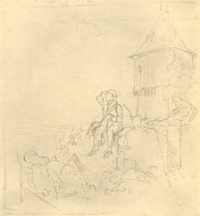 Berdächtiger Rauch mid-late 19th century, (c1924). Creator: Carl Spitzweg