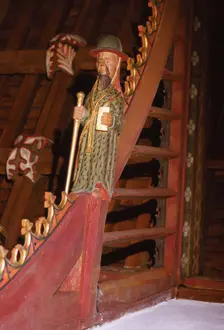 Bere Regis Church, Detail of Roof, Dorset, 20th century. Artist: CM Dixon