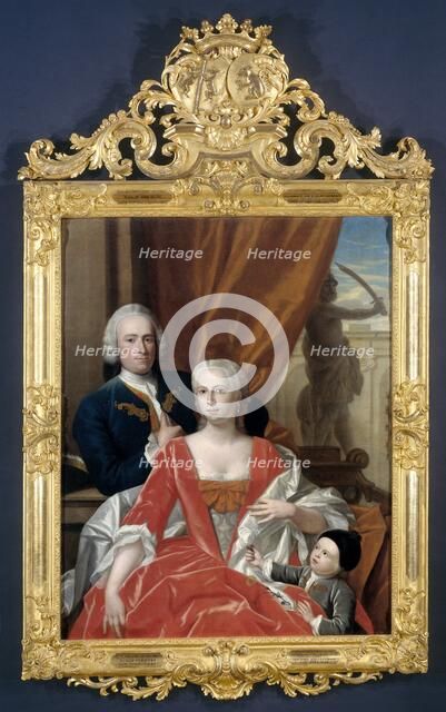 Berend van Iddekinge (1717-1801) with his Wife Johanna Maria Sichterman (1726-1756)..., 1744-1748. Creator: Philip Van Dijk.