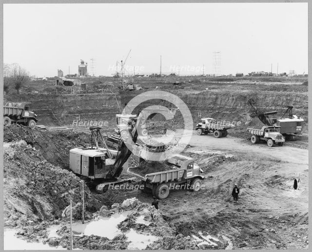 Berkeley Power Station, Berkeley, Ham and Stone, Stroud, Gloucestershire, 28/03/1957. Creator: John Laing plc.