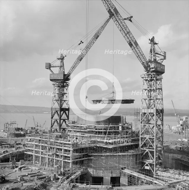 Berkeley Power Station, Berkeley, Ham and Stone, Stroud, Gloucestershire, 12/02/1958. Creator: John Laing plc.