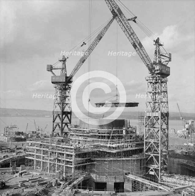 Berkeley Power Station, Berkeley, Ham and Stone, Stroud, Gloucestershire, 12/02/1958. Creator: John Laing plc.