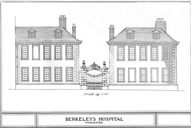 Berkeley's Hospital, Worcester, Worcestershire, 1924. Artist: Unknown.