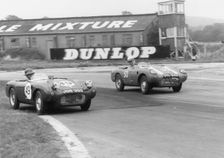 Berkeleys racing at B.A.R.C. event, Goodwood 1957. Creator: Unknown