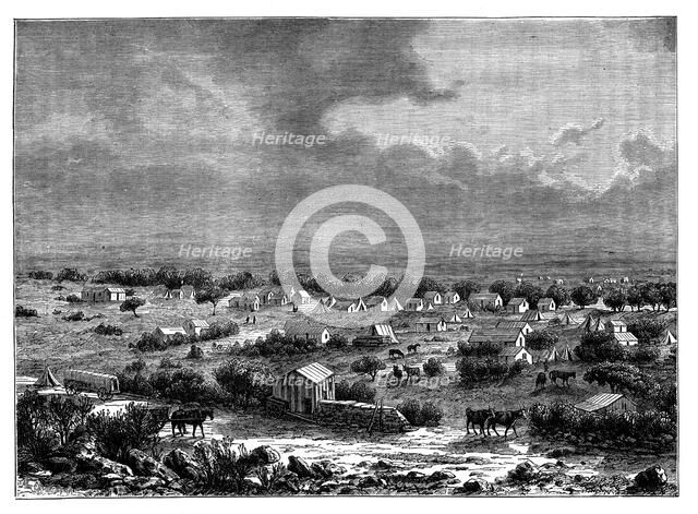 'Berkly or Klipdrift, a town in Griqualand West', South Africa, c1890. Artist: Unknown