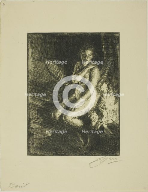 Berit, 1905. Creator: Anders Leonard Zorn.