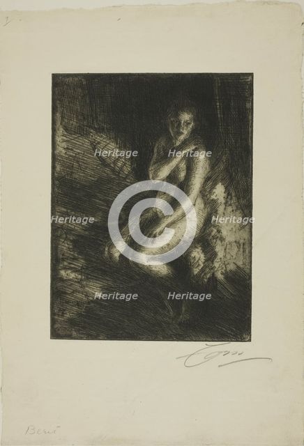 Berit, 1905. Creator: Anders Leonard Zorn.