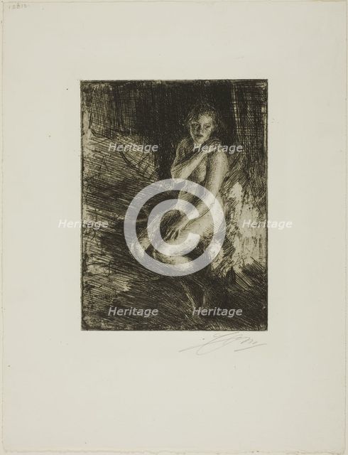 Berit, 1905. Creator: Anders Leonard Zorn.
