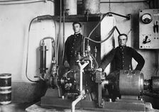 Bermocchi & his wireless "iconograph", between c1910 and c1915. Creator: Bain News Service