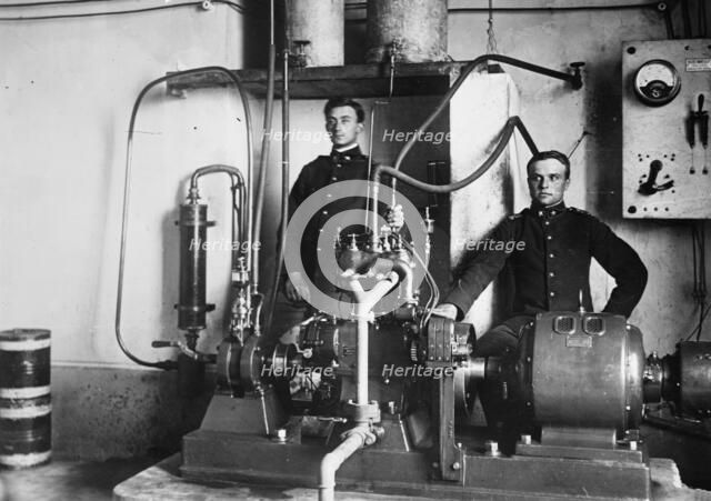 Bermocchi & his wireless "iconograph", between c1910 and c1915. Creator: Bain News Service.