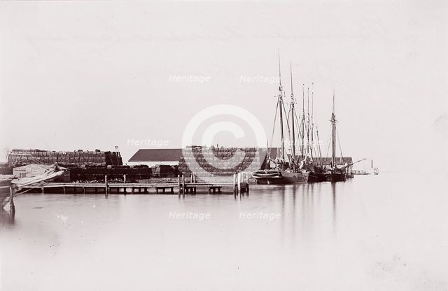 Bermuda Hundred Landing, James River, 1864. Creator: Andrew Joseph Russell.