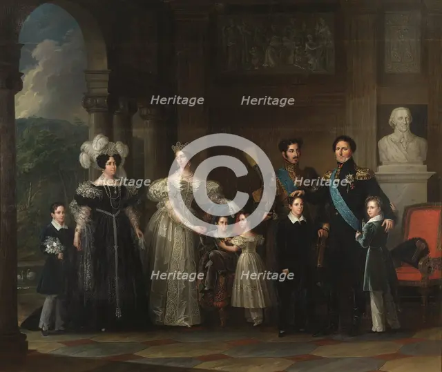Bernadotte's Family Table, 1837. Creator: Fredric Westin.