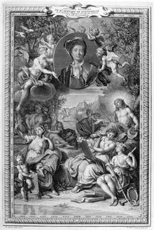 Bernard de Fontenelle, 1728-1729. Artist: Bernard Picart