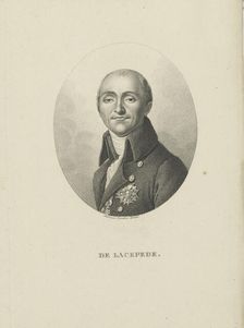Bernard-Germain-Etienne de la Ville-sur-Illon, comte de Lacépède (1756-1815), c. 1810. Creator: Tardieu, Ambroise (1788-1841)