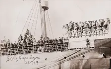 Bernard Laurence Barney Nugent returned on this ship, S.S.Frankfurt, 1919. Creator: Murphy