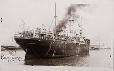 Bernard Laurence Barney Nugent returned on this ship, SS Frankfurt, 1919. Creator: Murphy