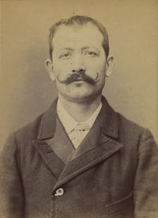 Bernard. Paul, Auguste. 32 ans, né à Crest (Drôme). Employé. Excitation au meurtre, anarch..., 1894. Creator: Alphonse Bertillon