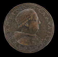 Bernardino Carvajal, died 1522, Cardinal of Santa Croce 1493, deposed 1511, restored 1513 [obverse], Creator: Unknown