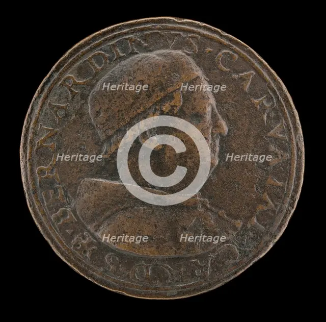 Bernardino Carvajal, died 1522, Cardinal of Santa Croce 1493, deposed 1511, restored 1513 [obverse], Creator: Unknown.