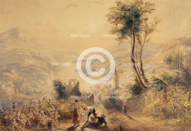 Berncastle (Oberwesel), c1830s. Creator: JMW Turner.