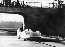 Bernd Rosemeyer driving an Auto Union, c1937-c1938