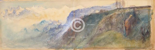Bernese Oberland, 1866. Creator: John Ruskin.