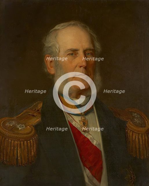 Bernhard Freiherr von Wüllerstorf-Urbair, 1877. Creator: Christian Griepenkerl.