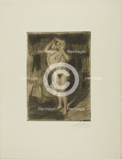 Berserk, 1914. Creator: Anders Leonard Zorn.