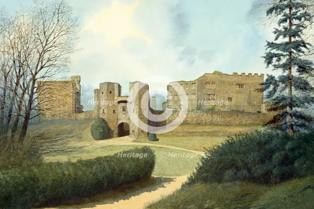 Berry Pomeroy Castle, 15th century, (c1990-2010). Artist: Frank Gardiner.