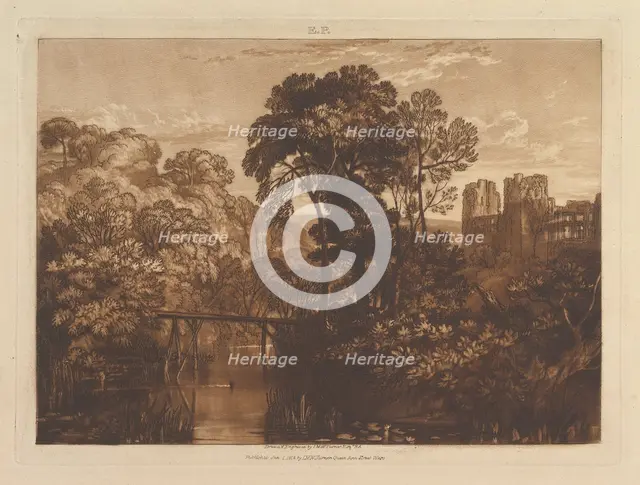 Berry Pomeroy Castle (Liber Studiorum, part XII, plate 58), January 1, 1816. Creator: JMW Turner.