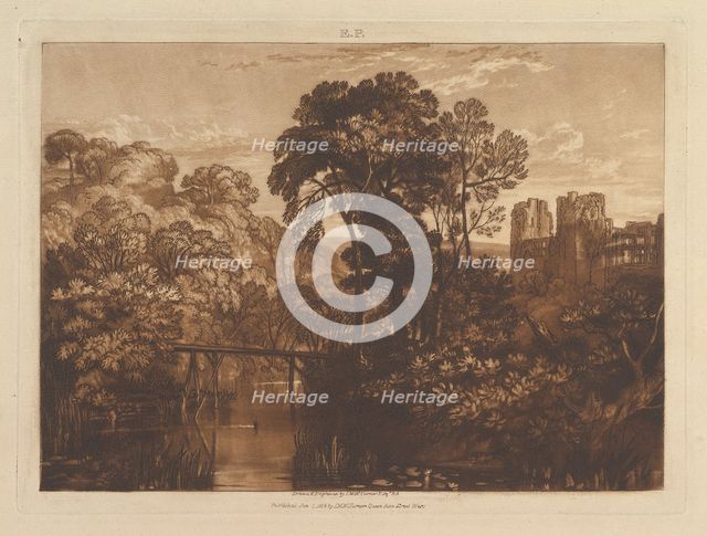Berry Pomeroy Castle (Liber Studiorum, part XII, plate 58), January 1, 1816. Creator: JMW Turner.
