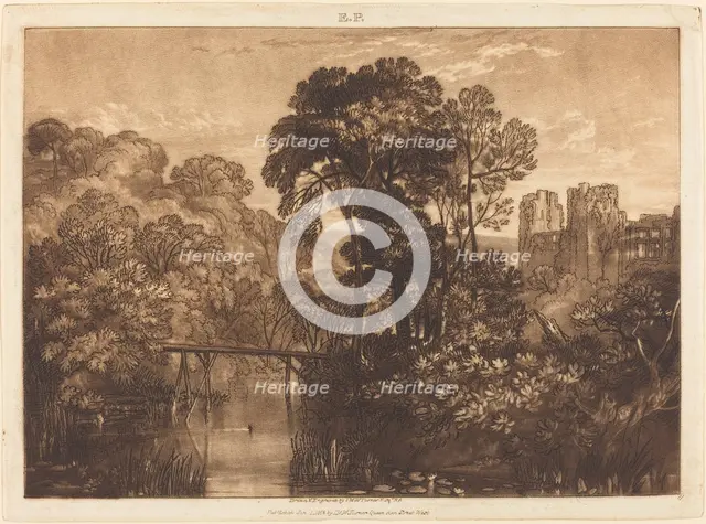 Berry Pomeroy Castle, published 1816. Creator: JMW Turner.